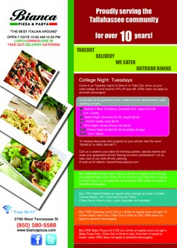 Biancas Pizza Discount Coupon